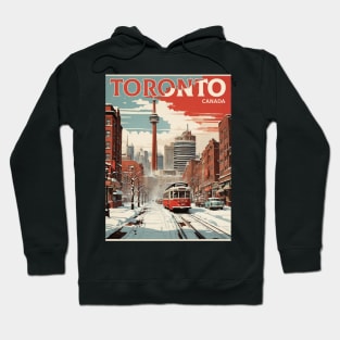 Toronto Canada Vintage Poster Tourism Hoodie